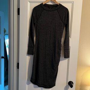 Banana Republic Charcoal Long Sleeve Dress